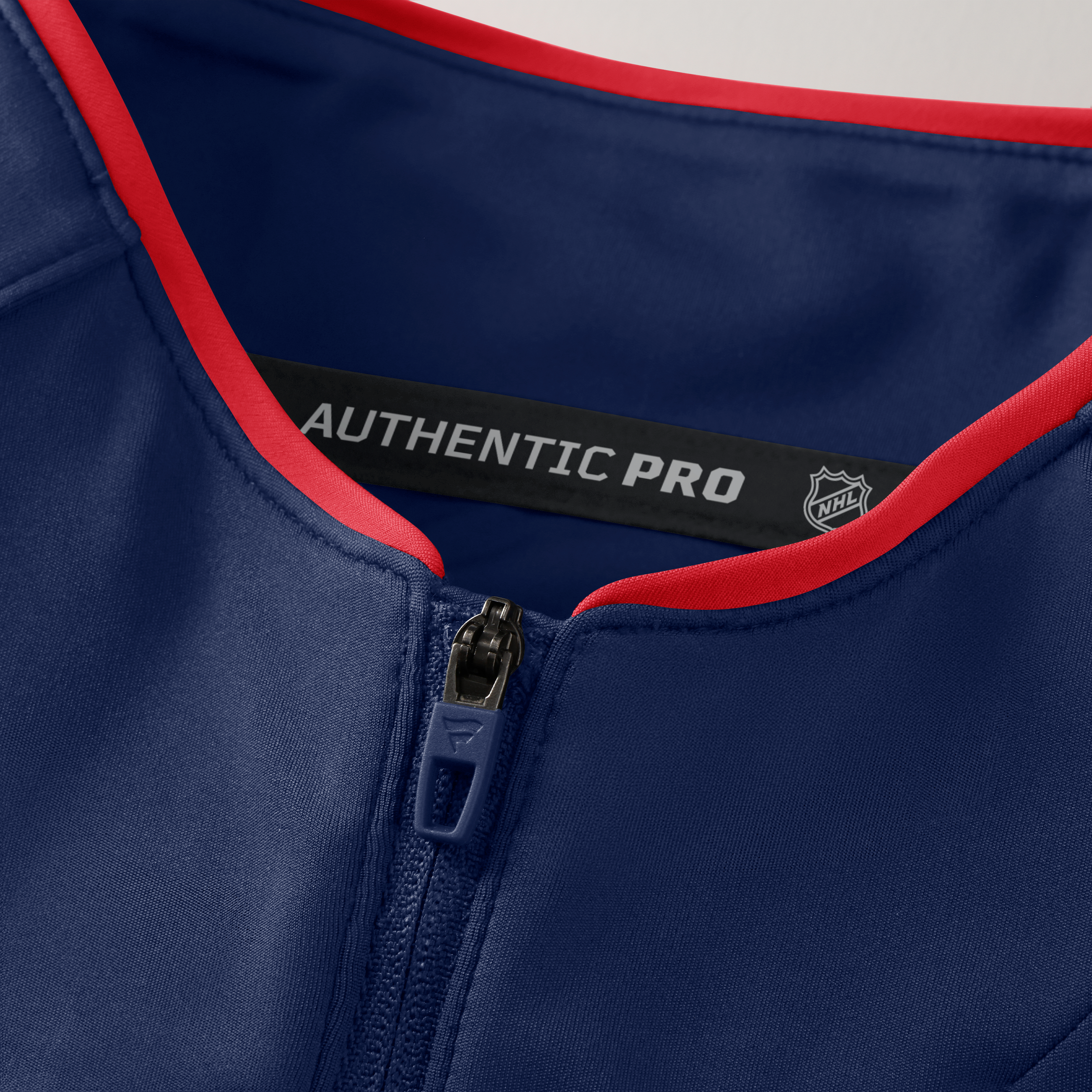 Women's Fanatics Navy New York Rangers Authentic Pro Rink Raglan Lightweight Quarter-Zip Pullover