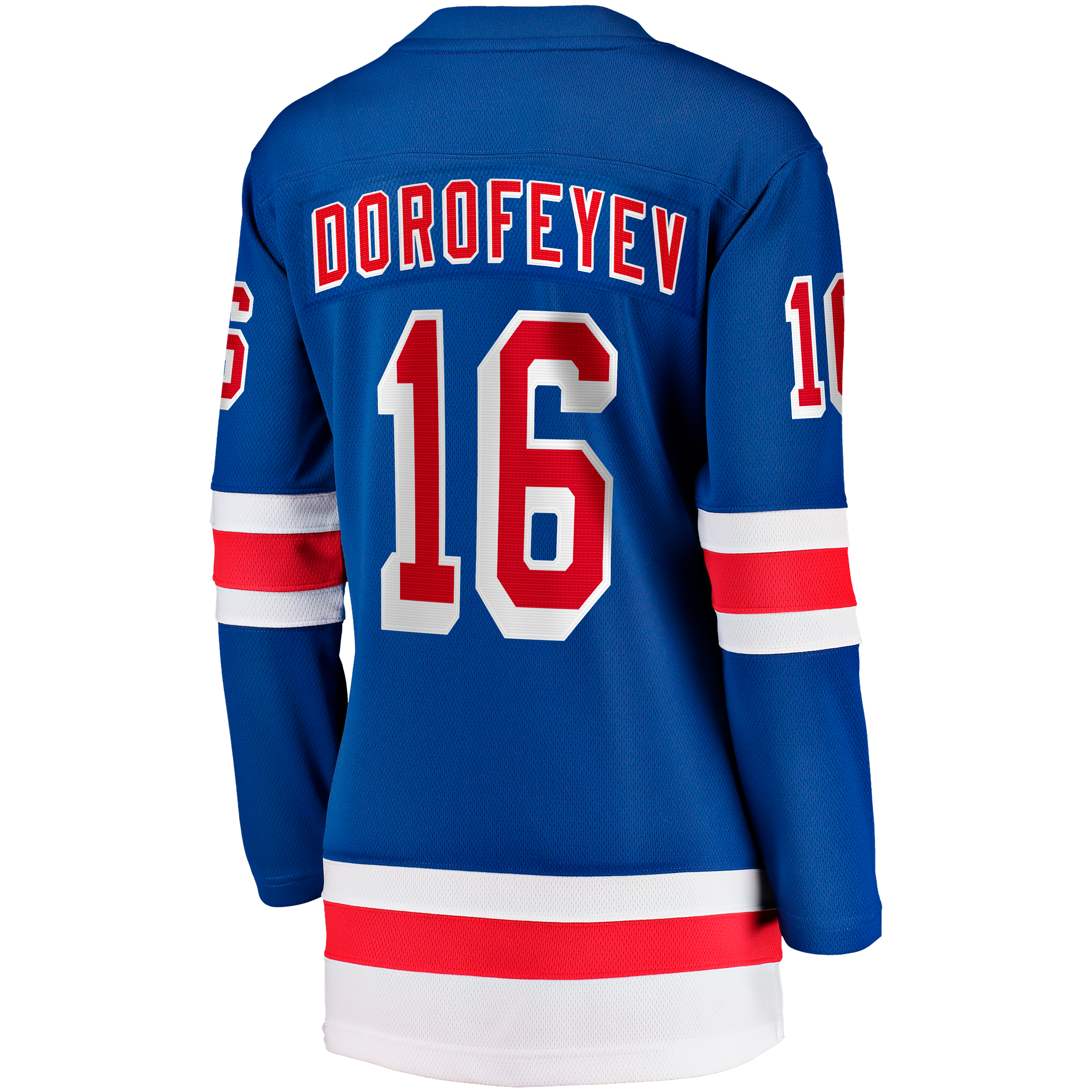 Maillot domicile bleu des Rangers de New York pour femmes, modèle Breakaway Pavel Dorofeyev (Fanatics)