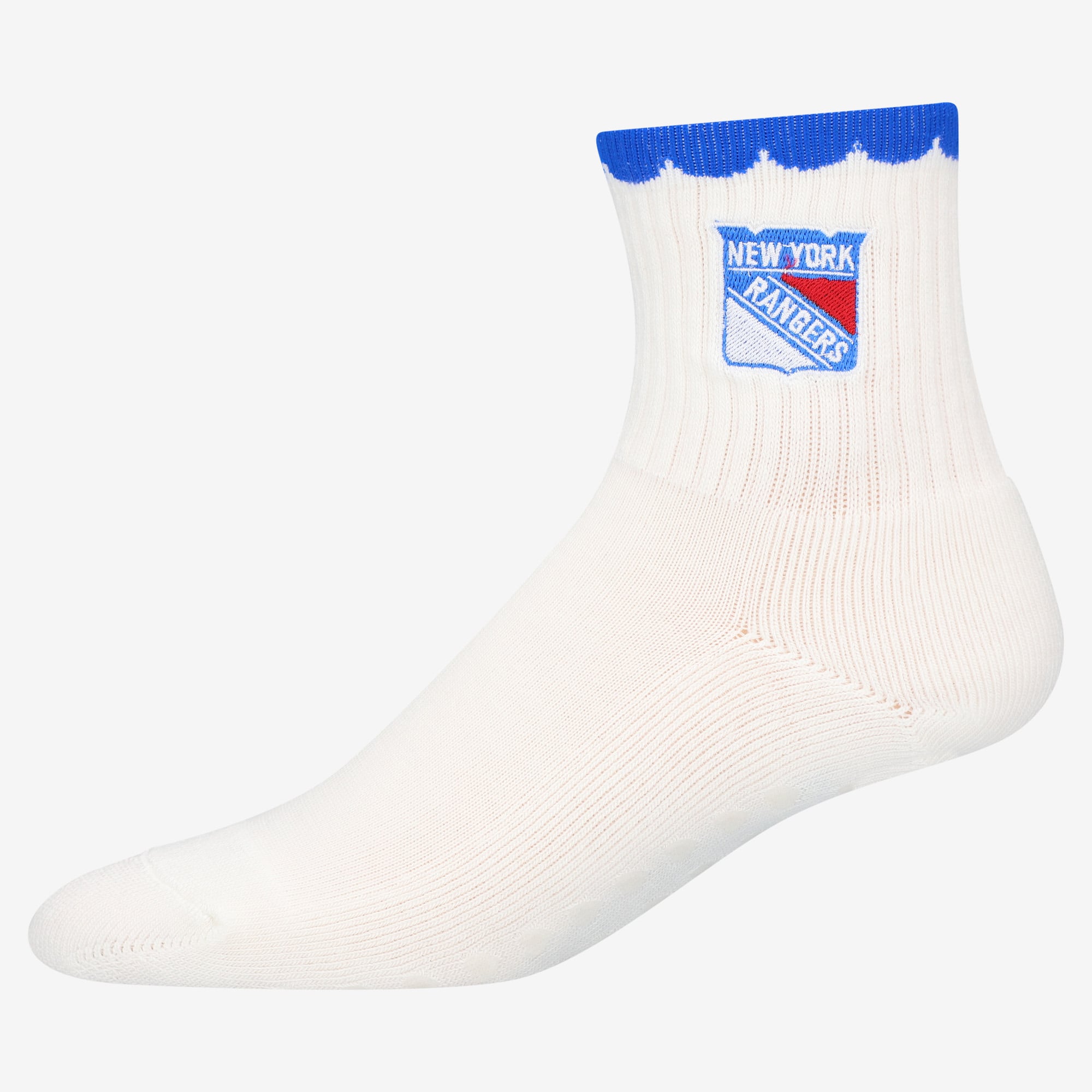 Women's PRO Compression  New York Rangers White Heartshape Grippers Yoga-Pilates Quarter Socks