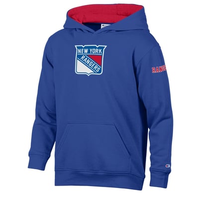  New York Rangers Champion Youth Fleece Hoodie - Royal