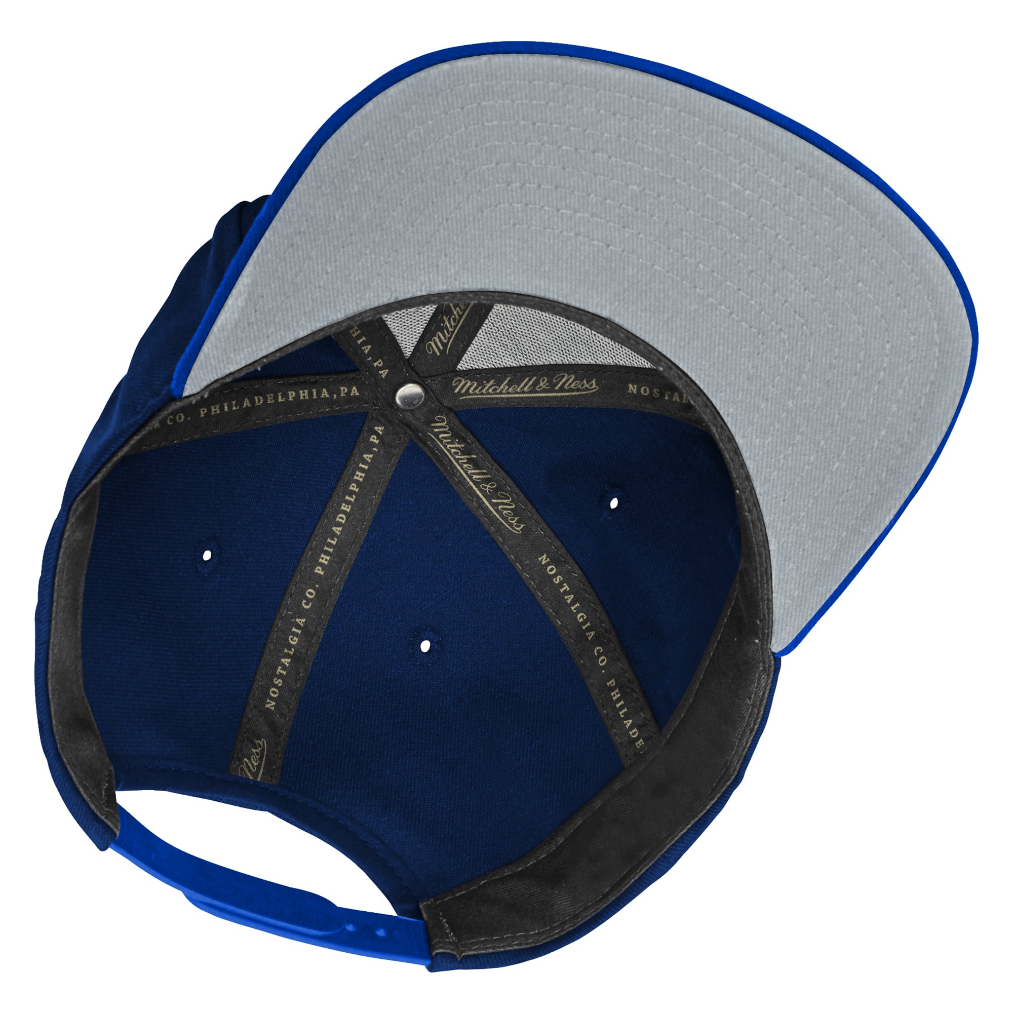 Casquette snapback légendaire Mitchell & Ness bleu marine/bleu des Rangers de New York pour enfant