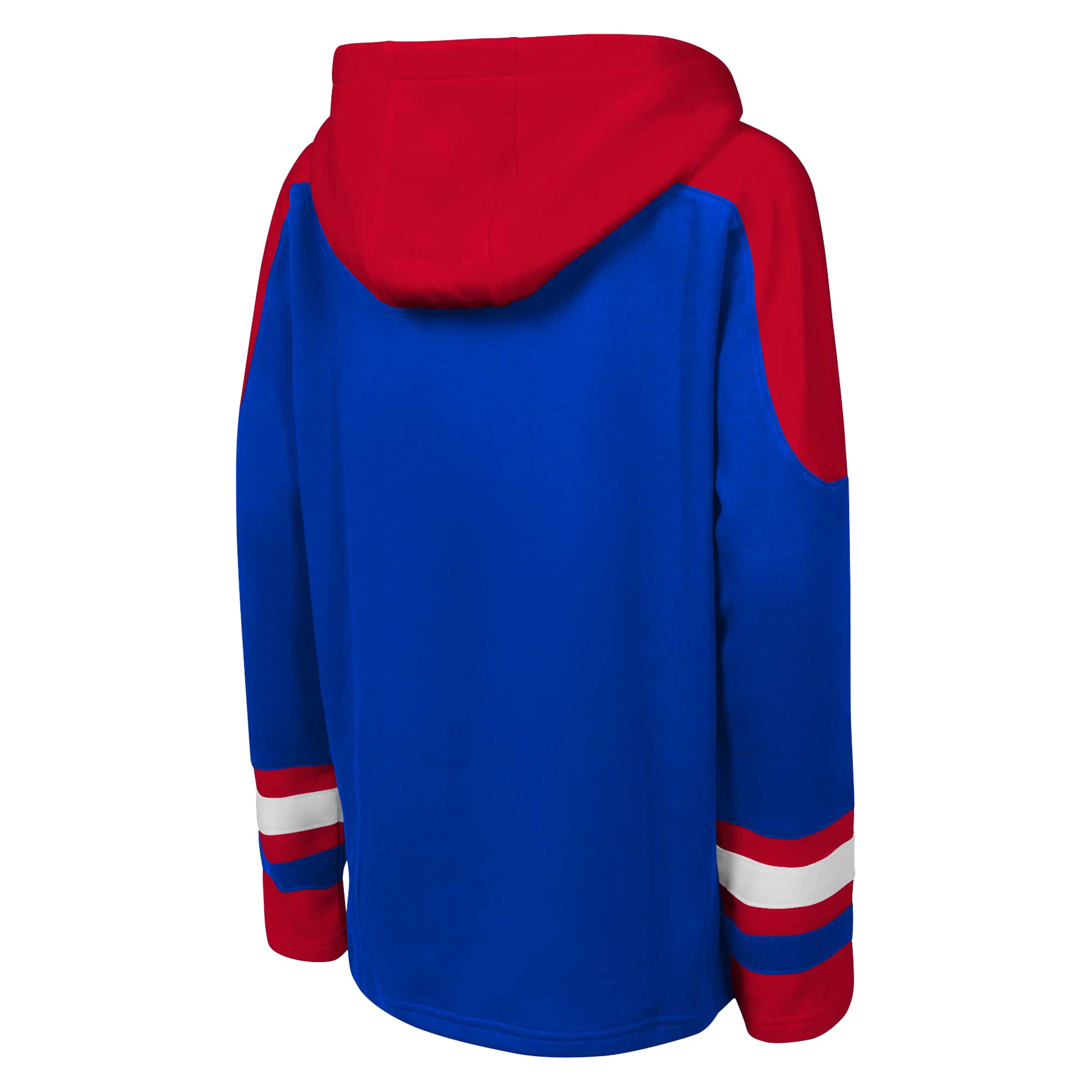 Sweat à capuche raglan col en V Youth Outerstuff Blue New York Rangers Ageless Must Have