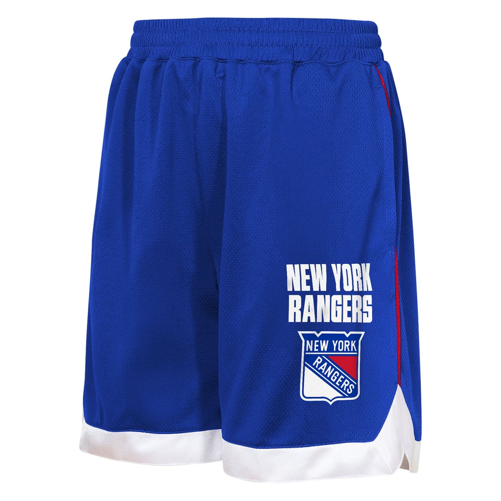 Short de baseball bleu All Star Outerstuff pour jeunes des Rangers de New York