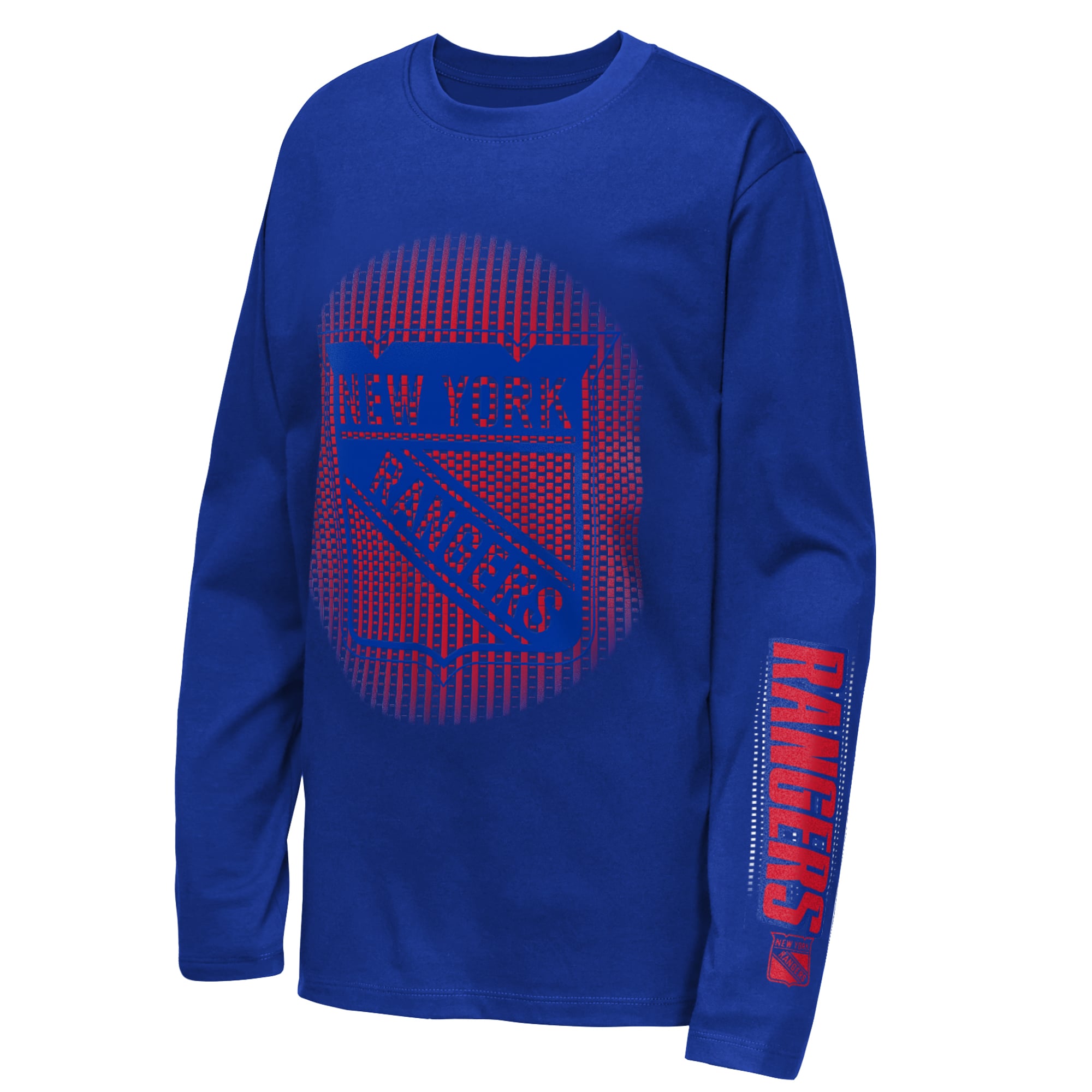 T-shirt à manches longues bleu Youth Outerstuff New York Rangers Regroup & Reset