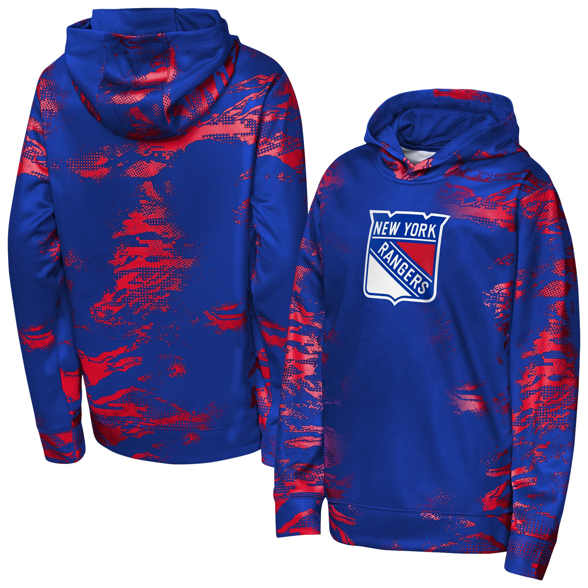 Sweat à capuche bleu Youth Outerstuff New York Rangers Team Dynamics