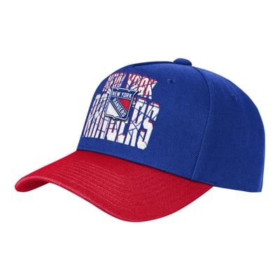 Youth New York Rangers Outerstuff Royal/Red Ice Breaker Adjustable Hat