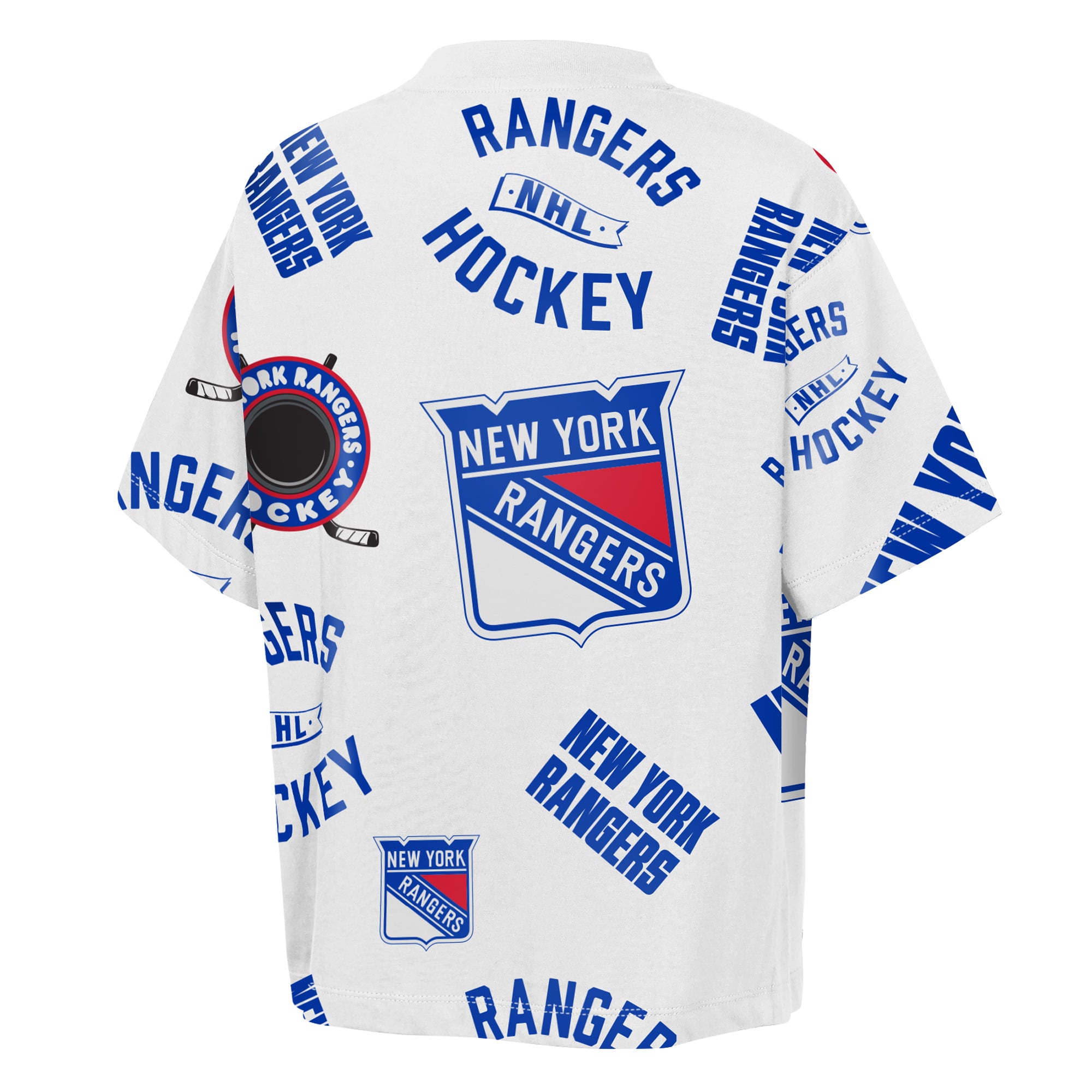 T-shirt blanc Youth Outerstuff New York Rangers Unstoppable Elevated