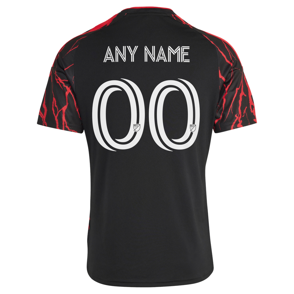 Men's New York Red Bulls adidas Black 2026 The Rooted Kit Replica ...