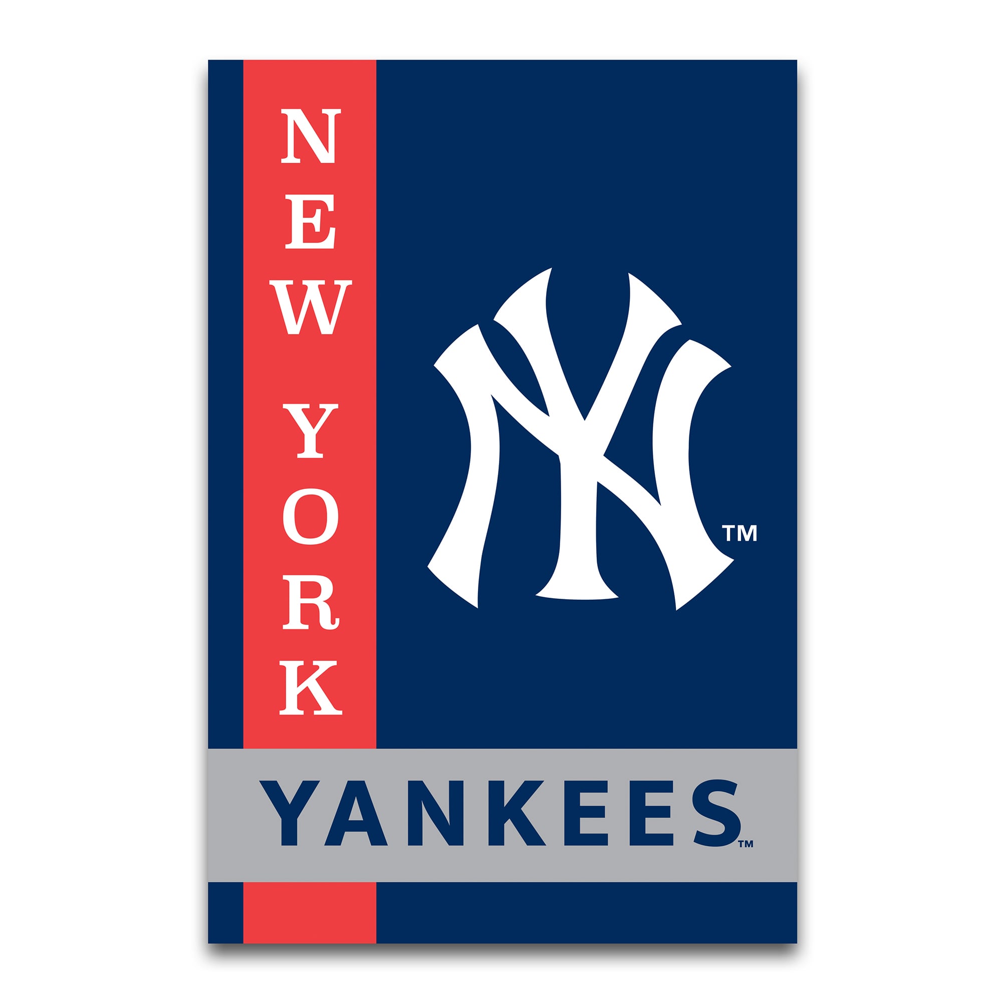 Drapeau de jardin double face des Yankees de New York (30 x 45 cm)