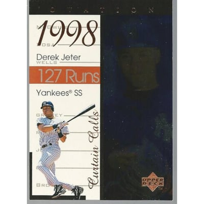 1999 Upper Deck Ovation Curtain Calls #R10 Derek Jeter
