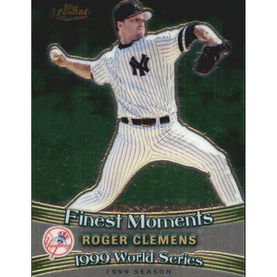 2001 Finest Moments #FM13 Roger Clemens