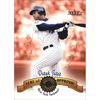 2001 Fleer Authority Seal of Approval #1 Derek Jeter