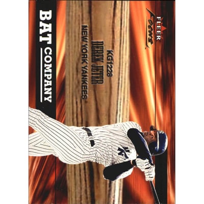 2001 Fleer Focus Bat Company #6 Derek Jeter