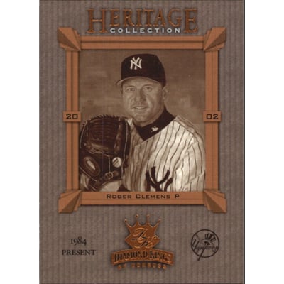 2002 Diamond Kings Heritage Collection #HC7 Roger Clemens