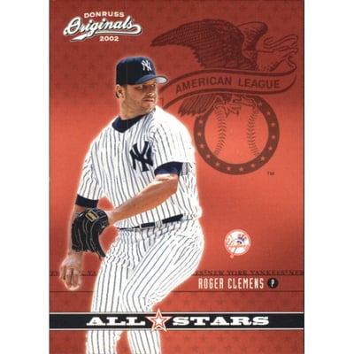 2002 Donruss Originals All-Stars #AS11 Roger Clemens
