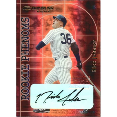 2002 Donruss Rookies Phenoms Autographs #17 Nick Johnson/250