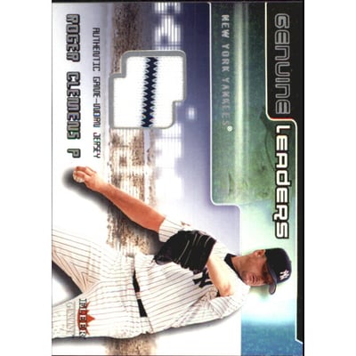 2002 Fleer Genuine Leaders Game Jersey #3 Roger Clemens