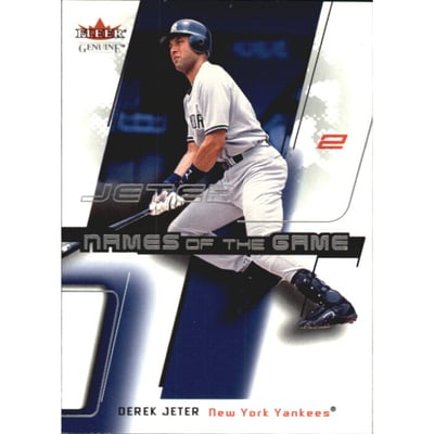 2002 Fleer Genuine Names of the Game #10 Derek Jeter