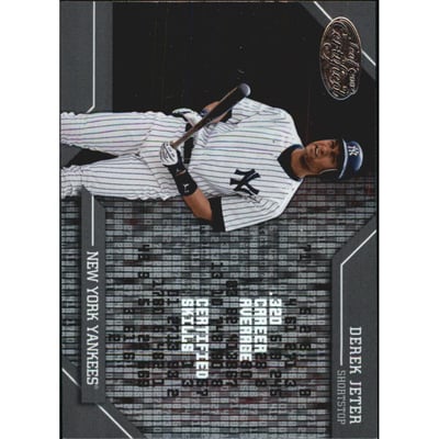 2002 Leaf Certified Skills #CS10 Derek Jeter
