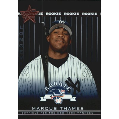 2002 Leaf Rookies and Stars Longevity #356 Marcus Thames RS
