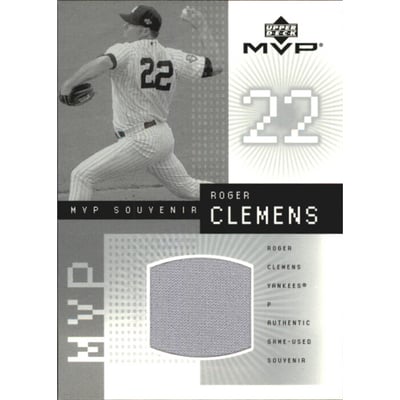 2002 Upper Deck MVP Game Souvenirs Jersey #JRC Roger Clemens