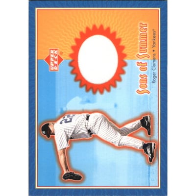 2002 Upper Deck Sons of Summer Game Jersey #SSRC Roger Clemens