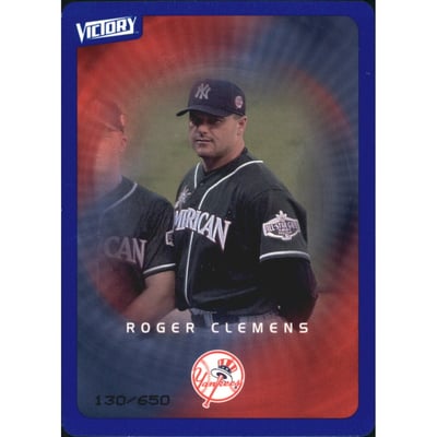 2003 Upper Deck Victory Tier 3 Blue #57 Roger Clemens