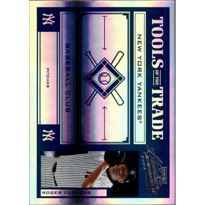 2004 Absolute Memorabilia Tools of the Trade Blue Spectrum #TT128 Roger Clemens Yanks