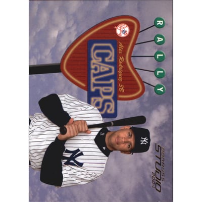 2004 Studio Rally Caps Gold #4 Alex Rodriguez
