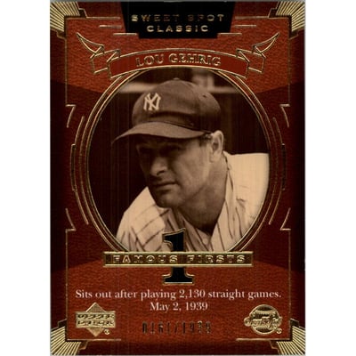 2004 Sweet Spot Classic #127 Lou Gehrig FF Lineup/1939