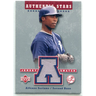 2004 Upper Deck Authentic Stars Jersey #AS Alfonso Soriano