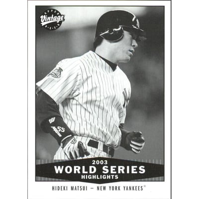 2004 Upper Deck Vintage Black and White #318 Hideki Matsui WSH
