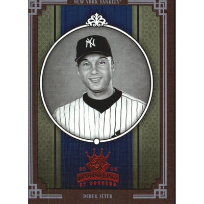 2005 Diamond Kings Framed Red B/W #152 Derek Jeter