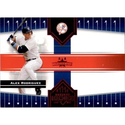 2005 Donruss Champions Impressions Red #5 Alex Rodriguez
