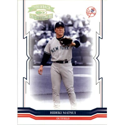 2005 Throwback Threads Gold #127 Hideki Matsui