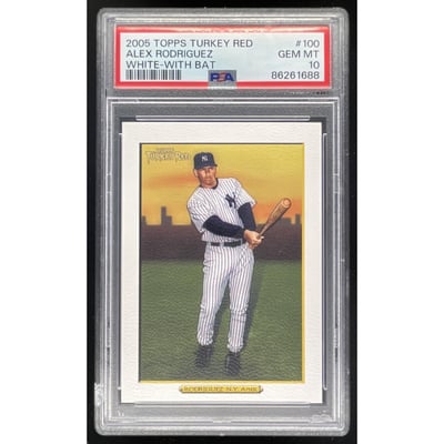 2005 Topps Turkey Red White #100a Alex Rodriguez PSA 10