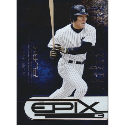2005 Zenith Epix Blue Play #17 Hideki Matsui