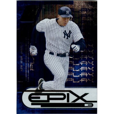 2005 Zenith Epix Blue Play #2 Alex Rodriguez