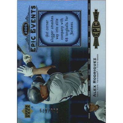 2006 Upper Deck Epic Events #EE5 Alex Rodriguez