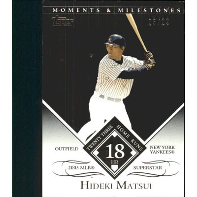 2007 Topps Moments and Milestones Black #96-18 Hideki Matsui/HR 18