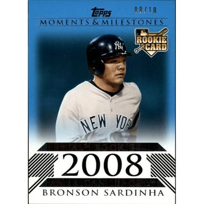 2008 Topps Moments and Milestones Blue #165 Bronson Sardinha