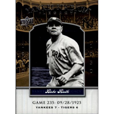 2008 Upper Deck Yankee Stadium Legacy Collection #235 Babe Ruth