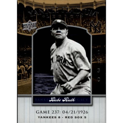 2008 Upper Deck Yankee Stadium Legacy Collection #237 Babe Ruth