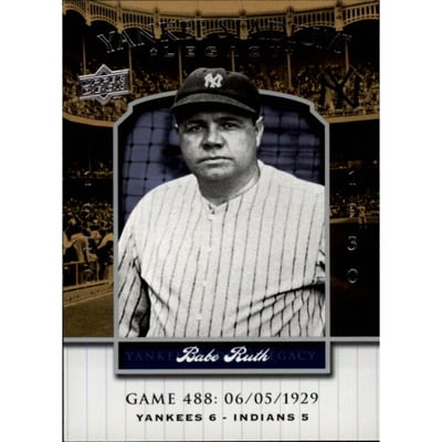 2008 Upper Deck Yankee Stadium Legacy Collection #488 Babe Ruth
