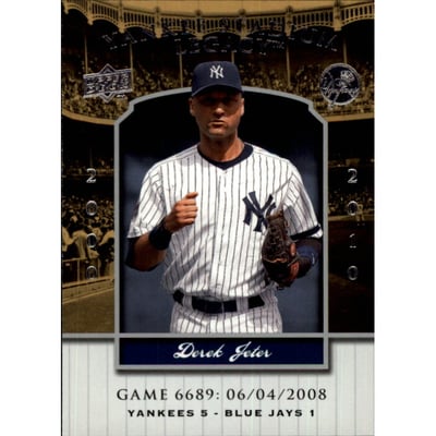 2008 Upper Deck Yankee Stadium Legacy Collection #6689 Derek Jeter