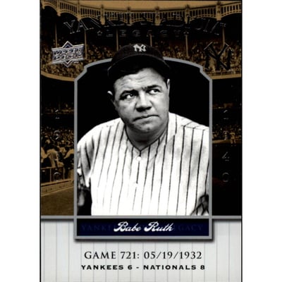 2008 Upper Deck Yankee Stadium Legacy Collection #721 Babe Ruth