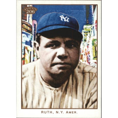 2009 Topps 206 #287b Babe Ruth VAR SP