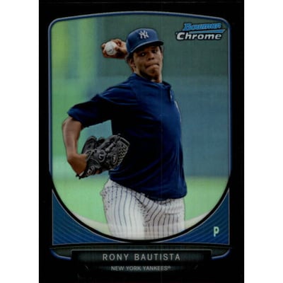 2013 Bowman Chrome Prospects Black Refractors #BCP90 Rony Bautista