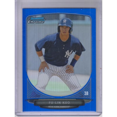 2013 Bowman Chrome Prospects Blue Refractors #BCP85 Fu-Lin Kuo
