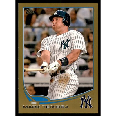 2013 Topps Mini Gold #25 Mark Teixeira